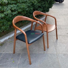 Ghế ăn cafe gỗ Neva có tay - G13