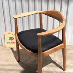 Ghế ăn cafe gỗ tự nhiên có tay Kenedy - G6-N