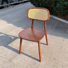 Ghế ăn gỗ lưng mây SEKO - G43