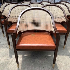 Ghế cafe gỗ lưng mây Wormley - G48