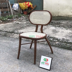 Ghế gỗ vienna thonet mặt ngồi mây lưng mây - G38