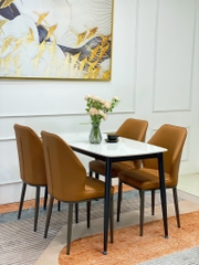 Bộ Bàn Ăn 4 Ghế Kevin Nhập Khẩu GPH38 - Nội Thất Gia Phú