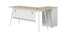 Bàn làm việc giám đốc kèm tủ phụ LUXP1880YC10 - LUX1612YC10 - Bàn làm việc yếm tôn hiện đại The One