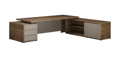 Bàn lãnh đạo hiện đại LUXB2018V2 - LUXB2418V2 - LUXB3020V2 - Bàn giám đốc hiện đại Đà Nẵng
