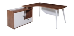 Bàn làm việc giám đốc kèm tủ phụ LUXP160C10 - LUXP180C10 - Bàn làm việc hiện đại The One