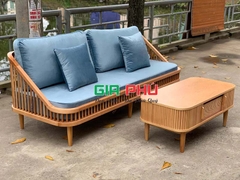 Sofa văng gỗ Dedar KBH Sofa Xuất Khẩu - S3