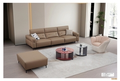 Sofa văng nhập khẩu 8986 -Sofa chữ I da sinh thái - Sofa thư giản chỉnh điện
