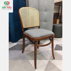 Thonet 811 Hoffmann - ghế ăn cafe gỗ tựa lưng mây - G30