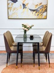 Bộ Bàn Ăn 4 Ghế Monet không tay Nhập Khẩu GPH41 - Nội Thất Gia Phú