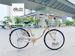 Xe Đạp Mini Nhật - WEA 2411 ( Dành cho người < 1m40 ) Vàng Cát