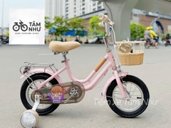 Xe Đạp Trẻ Em Shukyo 2D - Hồng nhạt 12 INCH