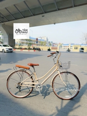 Xe đạp mini Nhật Mamoru City – Lady - Kem