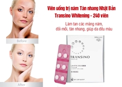[Date 2026] Viên Uống Mờ Nám, Tàn Nhang, Làm Trắng Da Transino Whitening Nhật Bản (240 Viên)