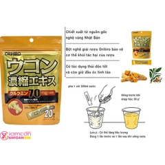 Bột Nghệ Giải Rượu Nhật Bản Kozu Orihiro 20 túi