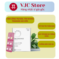 [Date 2026] Viên Uống Mờ Nám, Tàn Nhang, Làm Trắng Da Transino Whitening Nhật Bản (240 Viên)