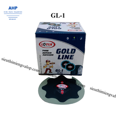 Hộp 20 miếng vá bố vải dành cho lốp không săm và lốp có săm -Lotus-Ấn Độ GL-1-80mm.