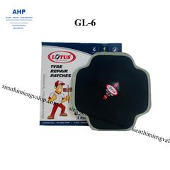 Hộp 5 miếng vá bố vải dành cho lốp không săm và lốp có săm -Lotus-Ấn Độ GL-6-240x240mm
