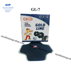 Hộp 5 miếng vá bố vải dành cho lốp không săm và lốp có săm -Lotus-Ấn Độ GL-7-290x290mm