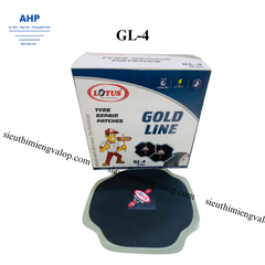 Hộp 10 miếng vá bố vải dành cho lốp không săm và lốp có săm -Lotus-Ấn Độ GL-4-125x125mm