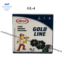 Hộp 10 miếng vá bố vải dành cho lốp không săm và lốp có săm -Lotus-Ấn Độ GL-4-125x125mm