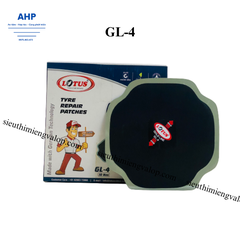 Hộp 10 miếng vá bố vải dành cho lốp không săm và lốp có săm -Lotus-Ấn Độ GL-4-125x125mm