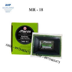 Hộp 10 miếng vá lốp có bố vải dành cho lốp không săm xe Du Lịch, xe Tải Model: MR-18 (75x100mm)