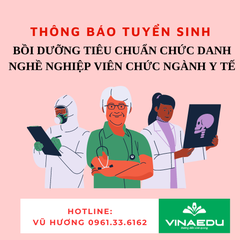 CHƯƠNG TRÌNH BỒI DƯỠNG TIÊU CHUẨN CHỨC DANH NGHỀ NGHIỆP VIÊN CHỨC CHUYÊN NGÀNH Y TẾ NĂM 2024 (BÁC SỸ, ĐIỀU DƯỠNG, DƯỢC, KỸ THUẬT Y, HỘ SINH, DÂN SỐ, YTCC, BS YHDP)