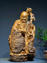 Tượng Cụ Thọ Gỗ Nu Ngọc Am Đẹp