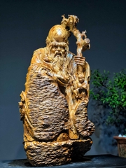 Tượng Cụ Thọ Gỗ Nu Ngọc Am Đẹp