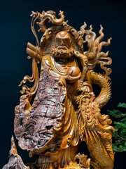 Tượng Ngài Đạt Ma Hàng Long Gỗ Hương đẹp