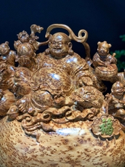 Tượng di lạc Gỗ Nu Ngọc Am Đẹp