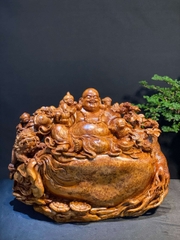 Tượng di lạc Gỗ Nu Ngọc Am Đẹp