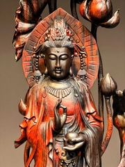 Tượng Bồ tát quan âm Gỗ Vương Trắc Đỏ Đen đẹp