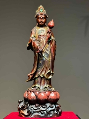 Tượng Tam thế  gỗ trắc đẹp