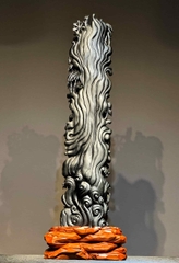 Tượng Quan âm Gỗ mun sừng đẹp