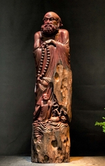 Tượng Đạt Ma giáo hóa gỗ Tử Đàn đẹp