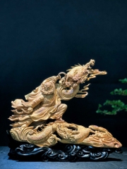 Tượng Đạt Ma Hàng Long Gỗ Sưa cũ Quảng Bình