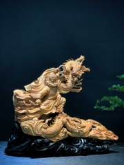 Tượng Đạt Ma Hàng Long Gỗ Sưa cũ Quảng Bình