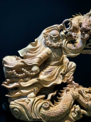 Tượng Đạt Ma Hàng Long Gỗ Sưa cũ Quảng Bình