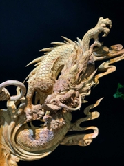 Tượng Đạt Ma Hàng Long Gỗ Sưa cũ Quảng Bình