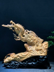 Tượng Đạt Ma Hàng Long Gỗ Sưa cũ Quảng Bình