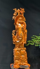 Tượng Đạt Ma Khất Thực Gỗ Hương Ta đẹp