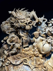 Tượng Ngài Di Lạc gỗ Nu ngọc am thơm