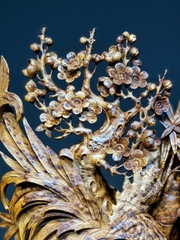 Tượng Gia Đình Gà Gỗ Nu Ngọc Am Đẹp
