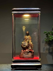 Tượng Ngài Địa Tạng Vương gỗ Vương mộc tử đàn đẹp