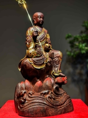 Tượng Ngài Địa Tạng Vương gỗ Vương mộc tử đàn đẹp