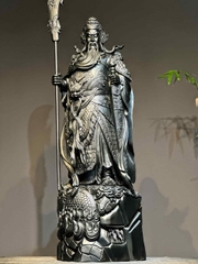 Tượng Ngài Quan Công Gỗ mun sừng đẹp