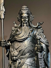 Tượng Ngài Quan Công Gỗ mun sừng đẹp