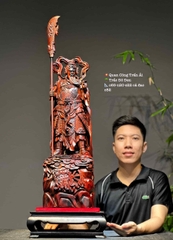 Tượng Ngài Quan Công Gỗ Trắc đẹp