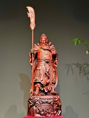 Tượng Ngài Quan Công Gỗ Tử Đàn Đẹp